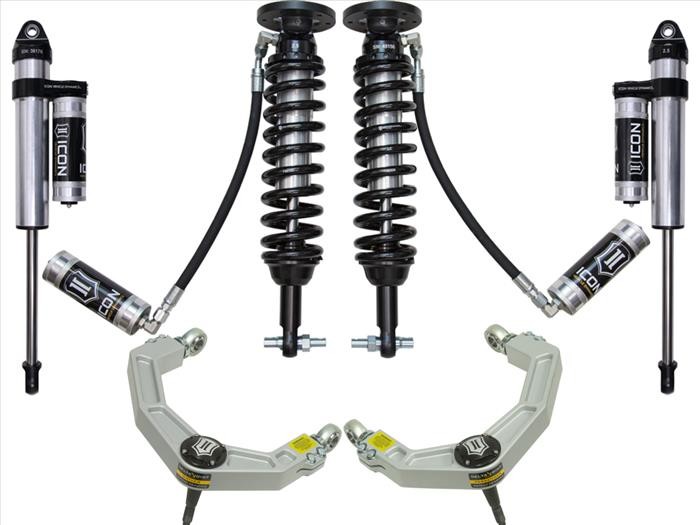 "ICON | 15-20 Ford F-150 2WD 1.75-3in Stage 4 | Suspension System w,Billet Uca"