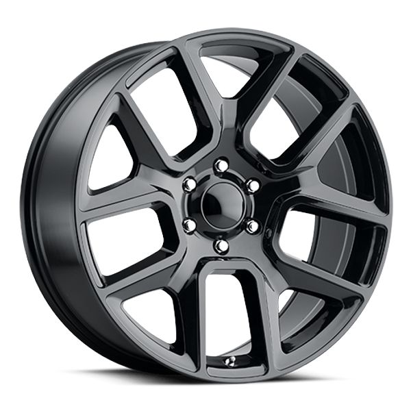 Voxx Replica Wheels Ram 1500 DRM Gloss Black 22x9 18mm Offset 6x139.7 (6x5.5)