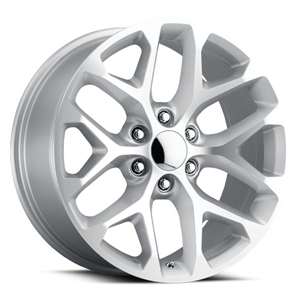 Voxx Replica Wheels Snowflake SFO Silver Machined Face 20x9 27mm Offset 6x139.7 (6x5.5)