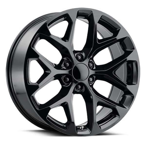 Voxx Replica Wheels Snowflake SFO Gloss Black 20x9 27mm Offset 6x139.7 (6x5.5)