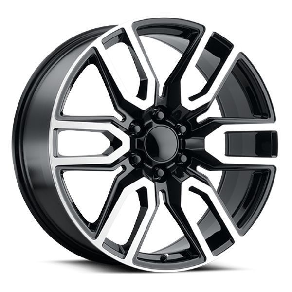 Voxx Replica Wheels Denali NZH Gloss Black Machined Face 22x9 31mm Offset 6x139.7 (6x5.5)