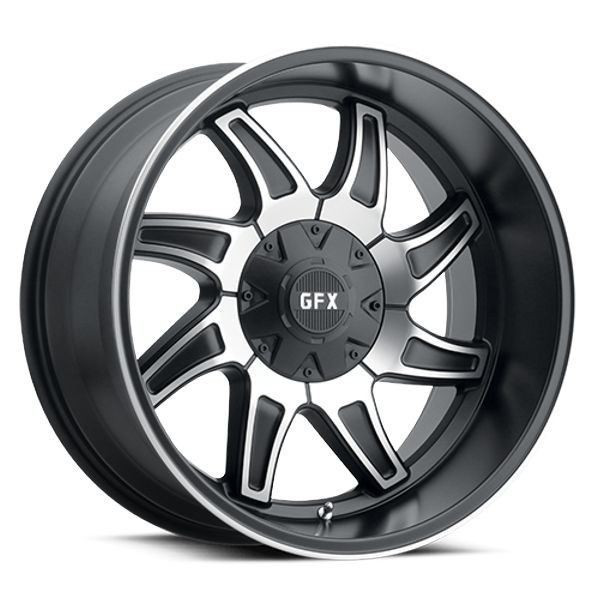 G-FX Wheels TR15 Matte Black Machined 17x8.5 18mm Offset 8x170