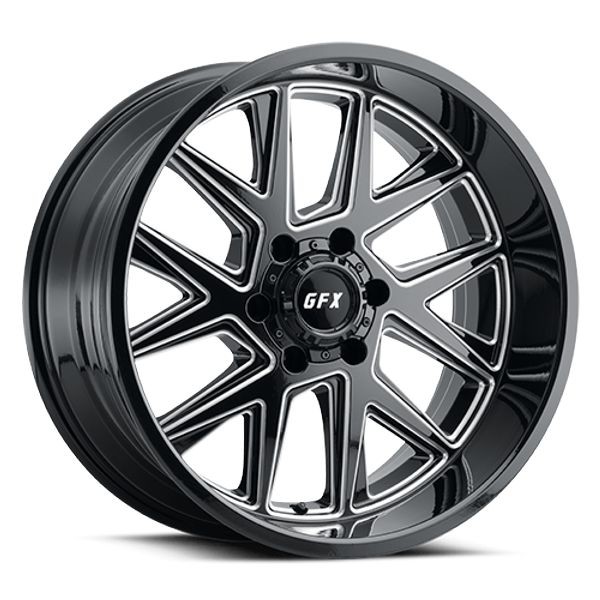 G-FX Wheels TM6 Gloss Black Milled 20x10 -24mm Offset 6x139.7 (6x5.5)