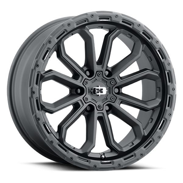 Vision Wheels Korupt 405 Satin Black 20x9 12mm Offset 6x139.7 (6x5.5)