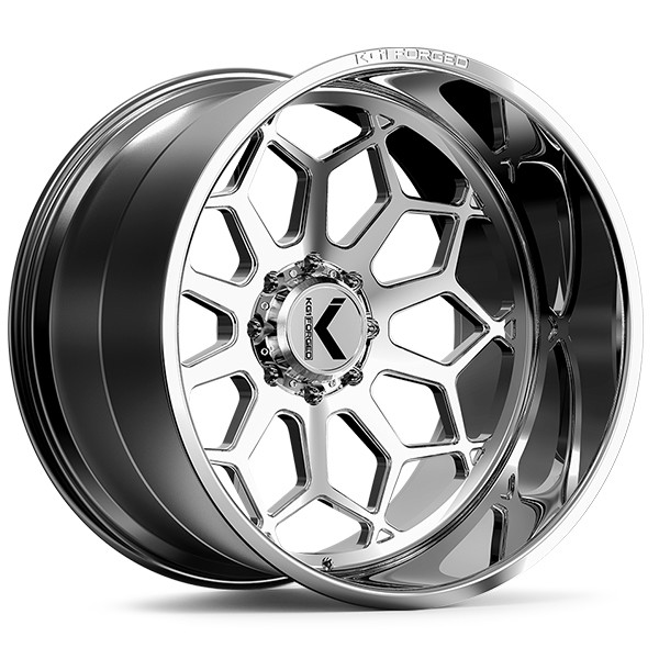 KG1 Forged Wheels Spreader KC022 Polished 24x14 -76mm Offset 6x139.7 (6x5.5)