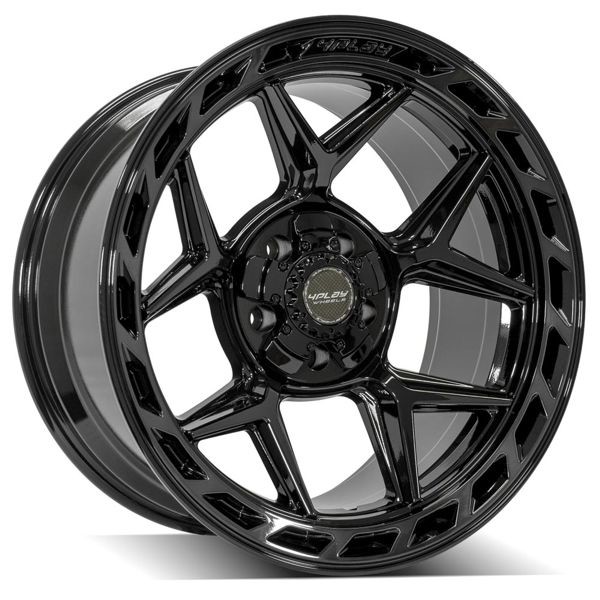 4Play Wheels 4P55 Brushed Black 20x12 -44mm Offset 5x127 (5x5),5x139.7 (5x5.5)