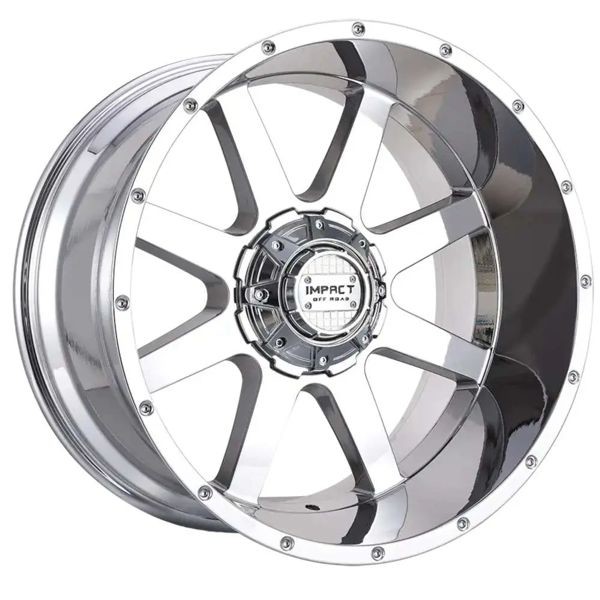 Impact Offroad Wheels 804 Chrome 22x12 -44mm Offset 6x135,6x139.7 (6x5.5)