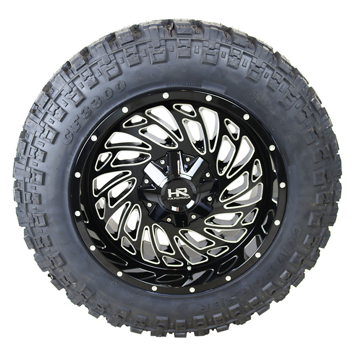 Hardrock Offroad H710 Attack Gloss Black Milled Comforser CF3300 R/T