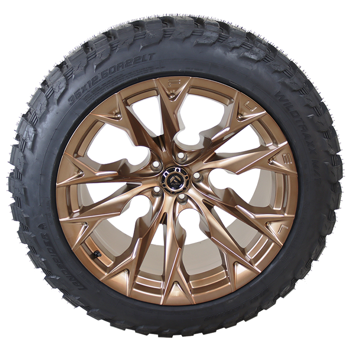 Fuel D805 Flame Platinum Bronze Landspider Wildtraxx M/T