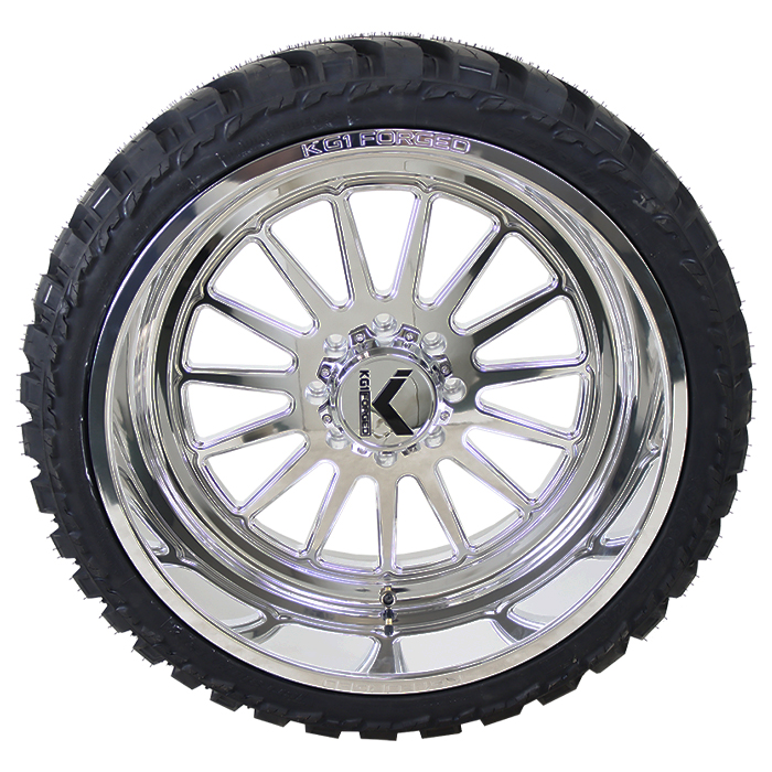 KG1 Forged Rays Polished AMP Terrain Attack M/T