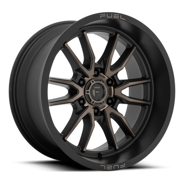 Fuel Offroad Wheels Clash D762 Matte Black with Double Dark Tint 20x9 1mm Offset 8x165.1 (8x6.5)