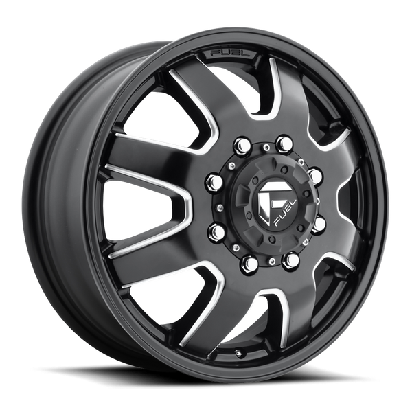 Fuel Offroad Dually Front D538 Maverick Dually - Matte Black Milled | 17x6.5 116mm | 8x200