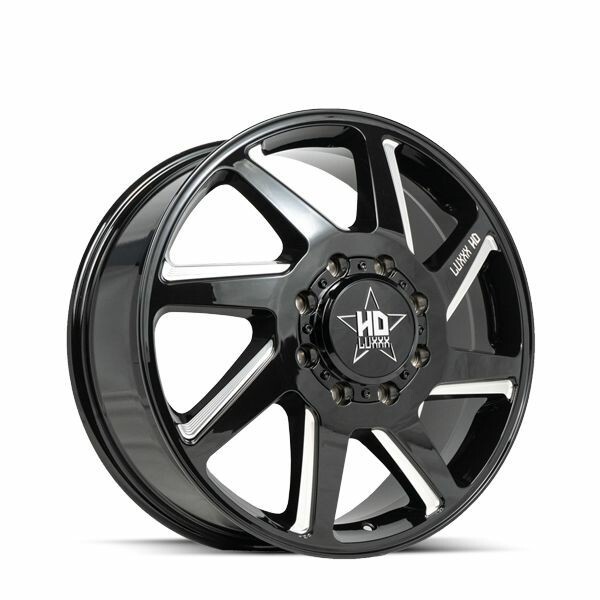 Luxxx HD Offroad & HD Pro Dually Front LHD14 Dually - Gloss Black Milled | 20x8.25 115mm | 8x210