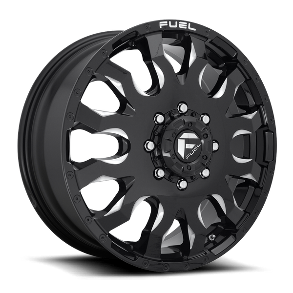 Fuel Offroad Dually Front D673 Blitz Dually - Gloss Black Milled | 20x8.25 105mm | 8x210