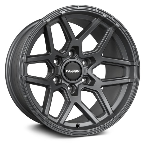 Falcon Offroad Wheels Atlas T9 Full Matte Gunmetal 17x9 -25mm Offset 6x139.7 (6x5.5)