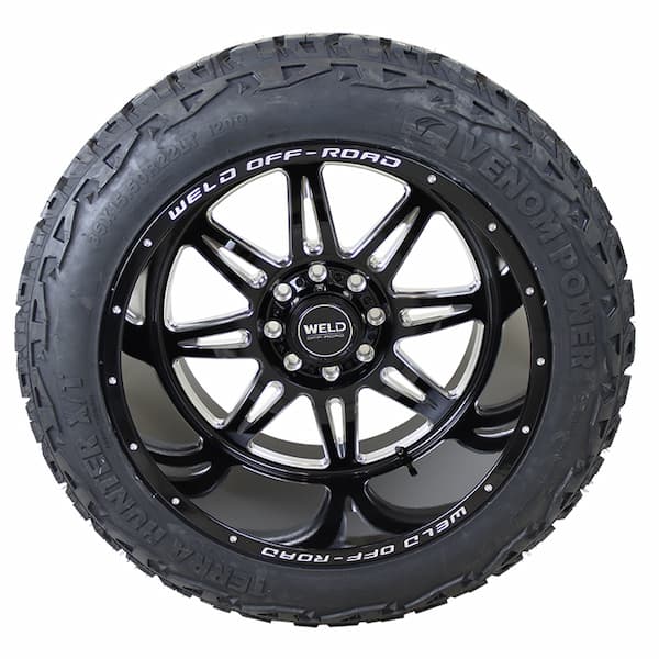 WELD Offroad W132 Cheyenne Gloss Black Milled Venom Power Terra Hunter X/T