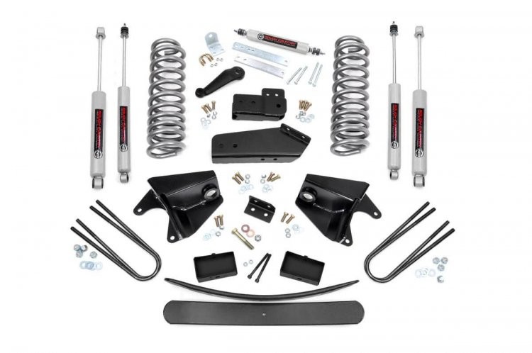 Rough Country 80-96 Ford Bronco-F-150 4WD 6 Inch Lift Kit Rear Blocks