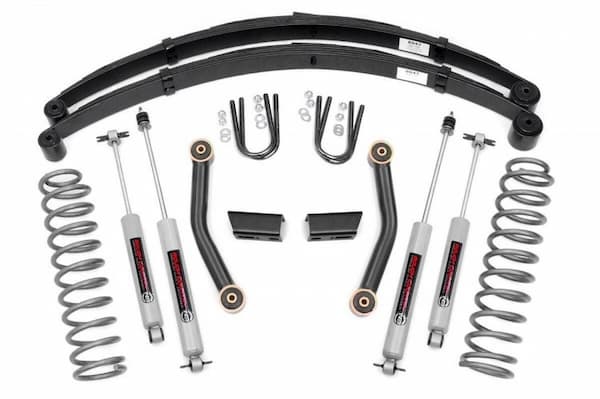 Rough Country | 84-01 Jeep Cherokee XJ 3 Inch | Lift Kit Series II RR Springs