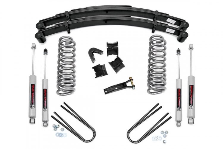 Rough Country | 77-79 Ford F-100 4WD 4 Inch | Lift Kit Rear Springs