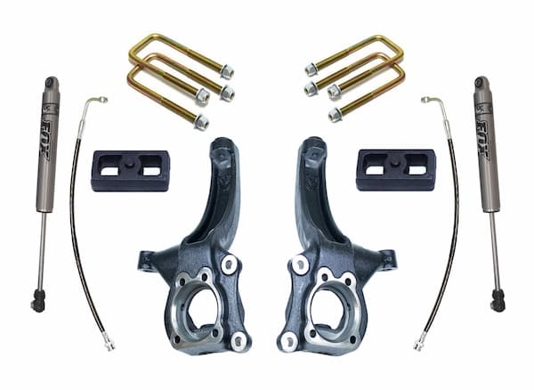 MaxTrac | 15-20 Chevy-GMC Colorado-Canyon 2WD 4in-2in MaxPro Elite | Spindle Lift Kit with FOX Shocks