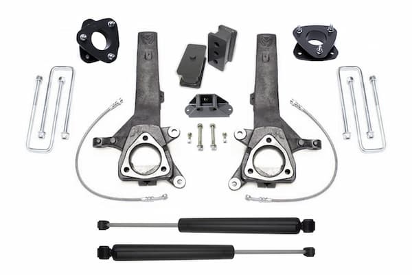 MaxTrac | 04-22 Nissan Titan 2WD 6.5in-4in MaxPro Spindle | Lift Kit with MaxTrac Shocks
