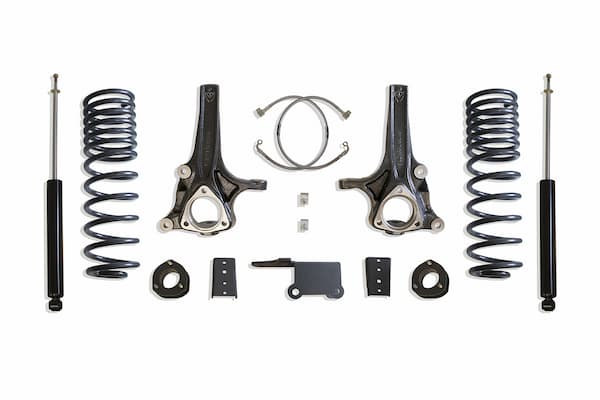 MaxTrac | 19-22 RAM 1500 2WD (Non Classic 5 | Lug Model) 7in-4in Spindle Lift Kit with MaxTrac Shocks