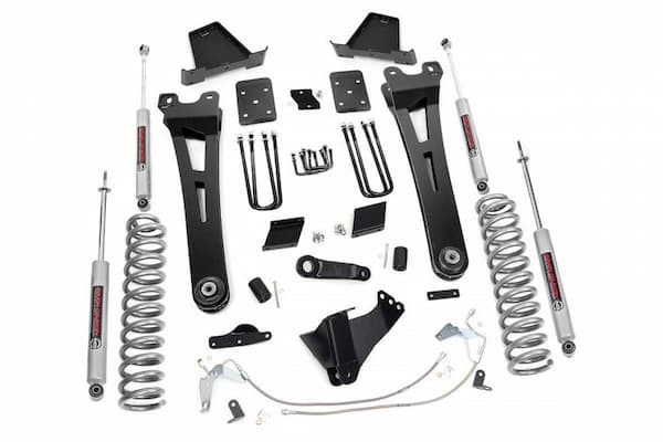 Rough Country 11-14 Ford Super Duty 6 Inch Lift Kit Diesel Radius Arm OVLD