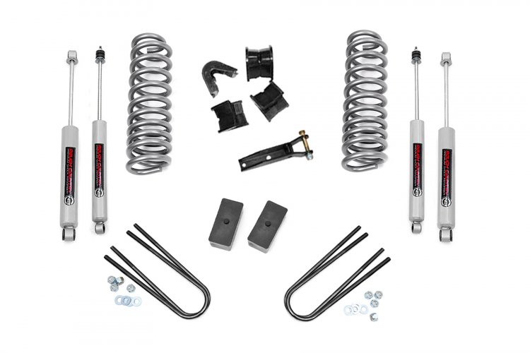 Rough Country | 70-76 Ford F-100 4WD 4 Inch | Lift Kit Rear Blocks
