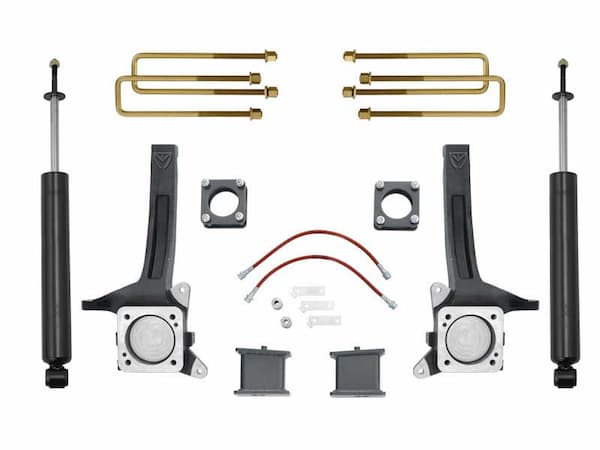 MaxTrac | 07- 21 Toyota Tundra 2WD 6in-4in MaxPro | Spindle Lift Kit with MaxTrac Shocks