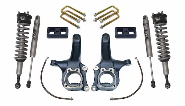MaxTrac | 15-20 Chevy-GMC Colorado-Canyon 2WD 6.5in-3in MaxPro Elite | Spindle Lift Kit with FOX Shocks