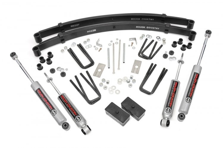 Rough Country | 84-85 Toyota Truck 4WD 4 inch | Lift Kit Rear Blocks