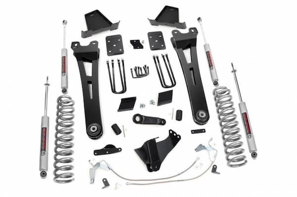 Rough Country 15-16 Ford Super Duty 6 Inch Lift Kit Diesel Radius Arm OVLD
