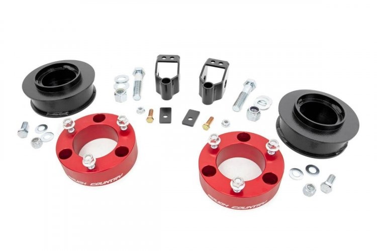 Rough Country | 03-09 Toyota 4Runner 3 Inch Lift | Kit X-REAS RR Spacers Red