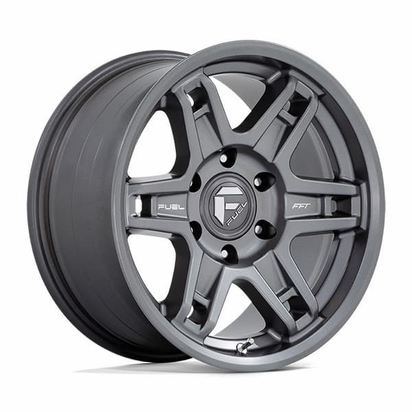 Fuel Offroad Wheels Slayer D838 Matte Gunmetal 17x8.5 -15mm Offset 5x127 (5x5)