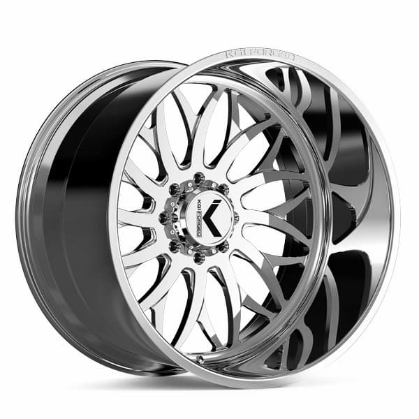 KG1 Forged Wheels Galactic KF022 Polished 24x14 -76mm Offset 6x139.7 (6x5.5)