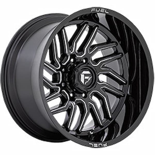 Fuel Offroad Wheels Hurricane D807 Gloss Black Milled 22x12 -44mm Offset 5x139.7 (5x5.5)