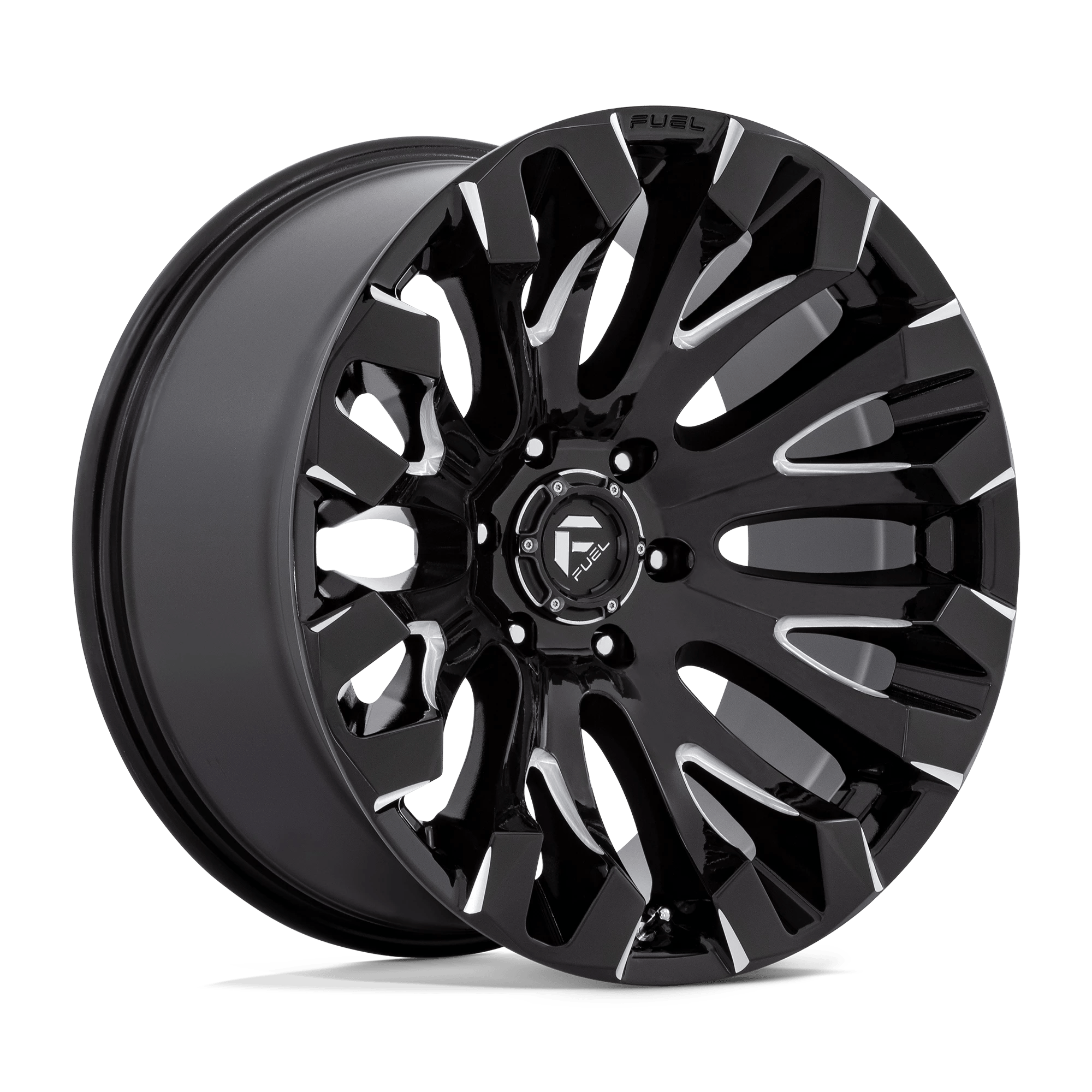 Fuel Offroad Wheels Quake D828 Gloss Black Milled 18x9 1mm Offset 5x150