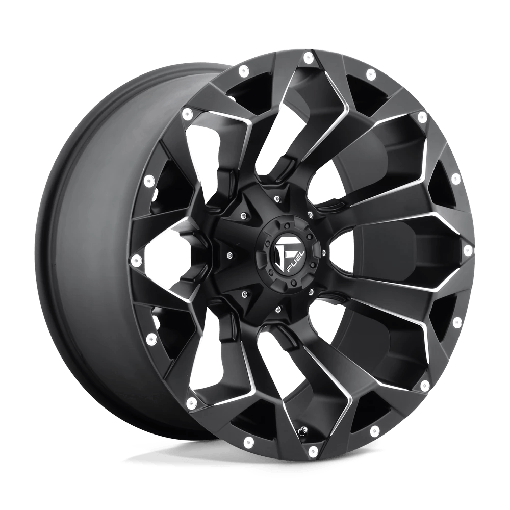 Fuel Offroad Wheels Assault D546 Matte Black Milled 18x9 1mm Offset 8x165.1 (8x6.5)