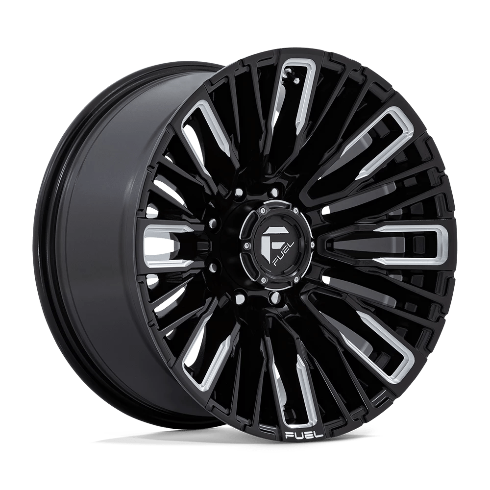 Fuel Offroad Wheels Rebar D849 Gloss Black Milled 20x10 -18mm Offset 8x165.1 (8x6.5)