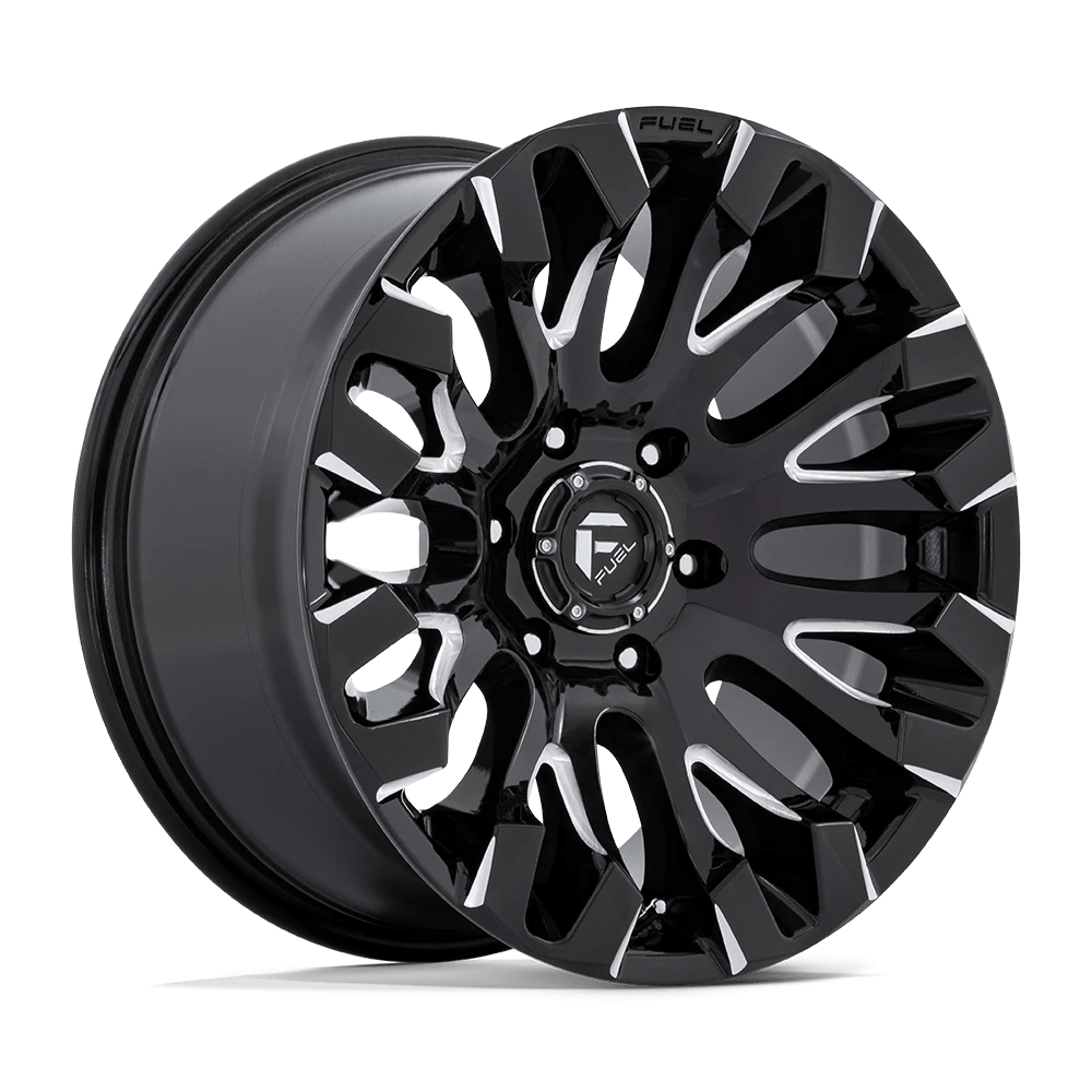 Fuel Offroad Wheels Quake D828 Gloss Black Milled 18x9 1mm Offset 6x135