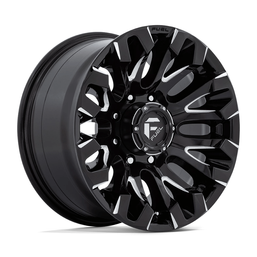 Fuel Offroad Wheels Quake D828 Gloss Black Milled 18x9 1mm Offset 8x170