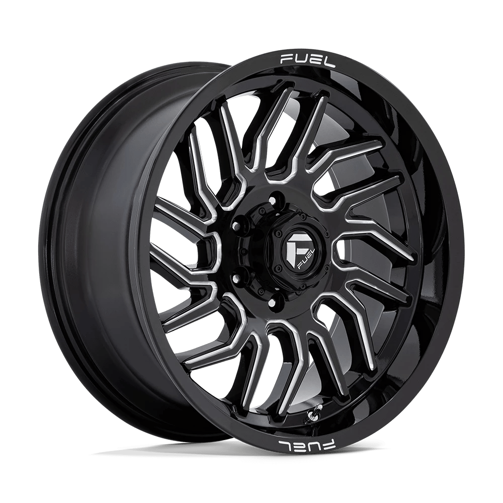 Fuel Offroad Wheels Hurricane D807 Gloss Black Milled 20x9 1mm Offset 6x139.7 (6x5.5)