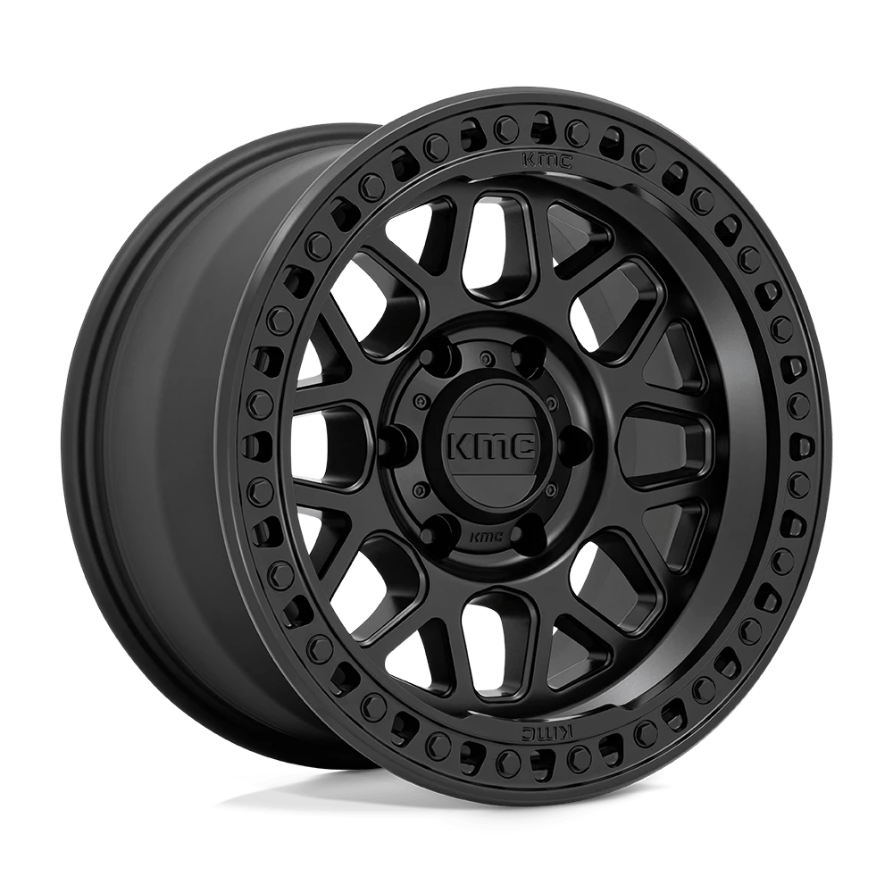 KMC Wheels GRS KM549 Satin Black 18x9 18mm Offset 6x135