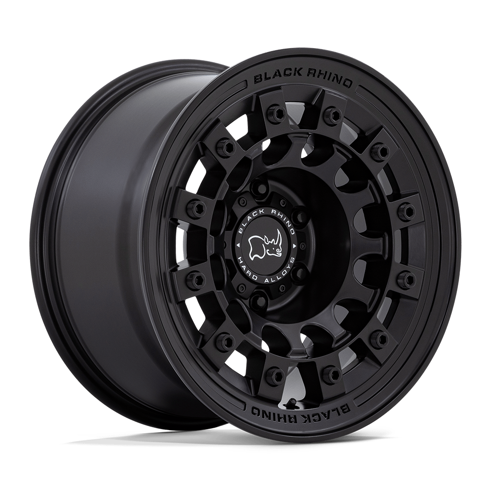 Black Rhino Wheels Fuji BR004 Matte Black 17x9 -12mm Offset 5x127 (5x5) 2007-2026 Jeep Wrangler / Gladiator