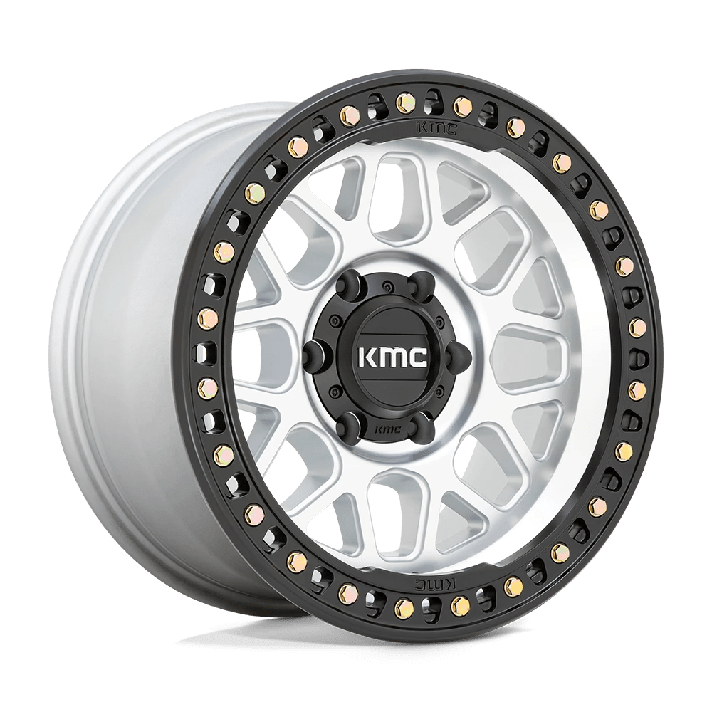 KMC Wheels GRS KM549 Machined With Satin Black Lip 17x9 0mm Offset 6x135