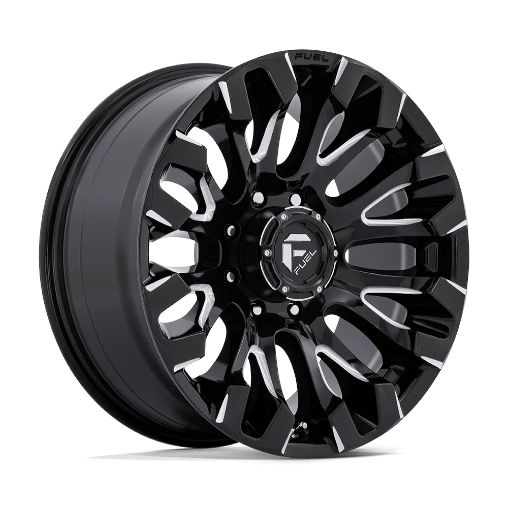 Fuel Offroad Wheels Quake D828 Gloss Black Milled 20x9 1mm Offset 8x170