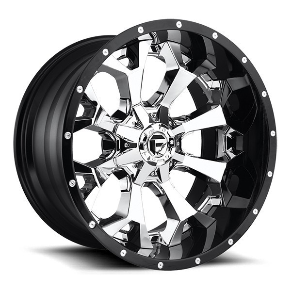 Fuel Offroad D246 Assault 20x10 Chrome Face w/ Gloss Black Lip