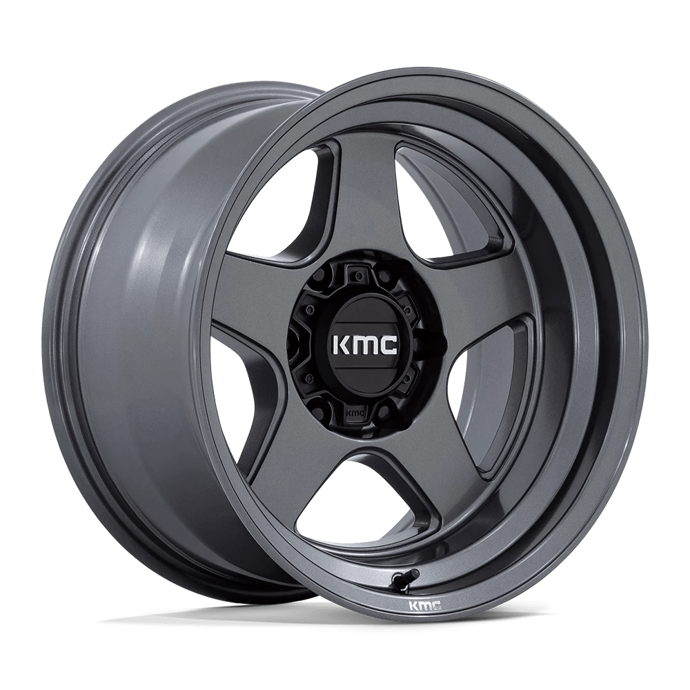 KMC Wheels Lobo KM728 Matte Anthracite 17x8.5 18mm Offset 5x127 (5x5)