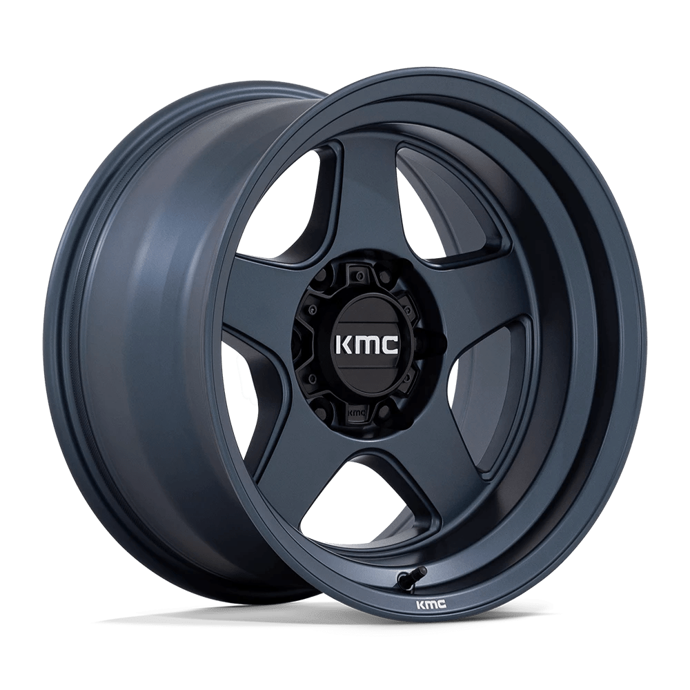 KMC Wheels Lobo KM728 Metallic Blue 17x8.5 18mm Offset 6x135