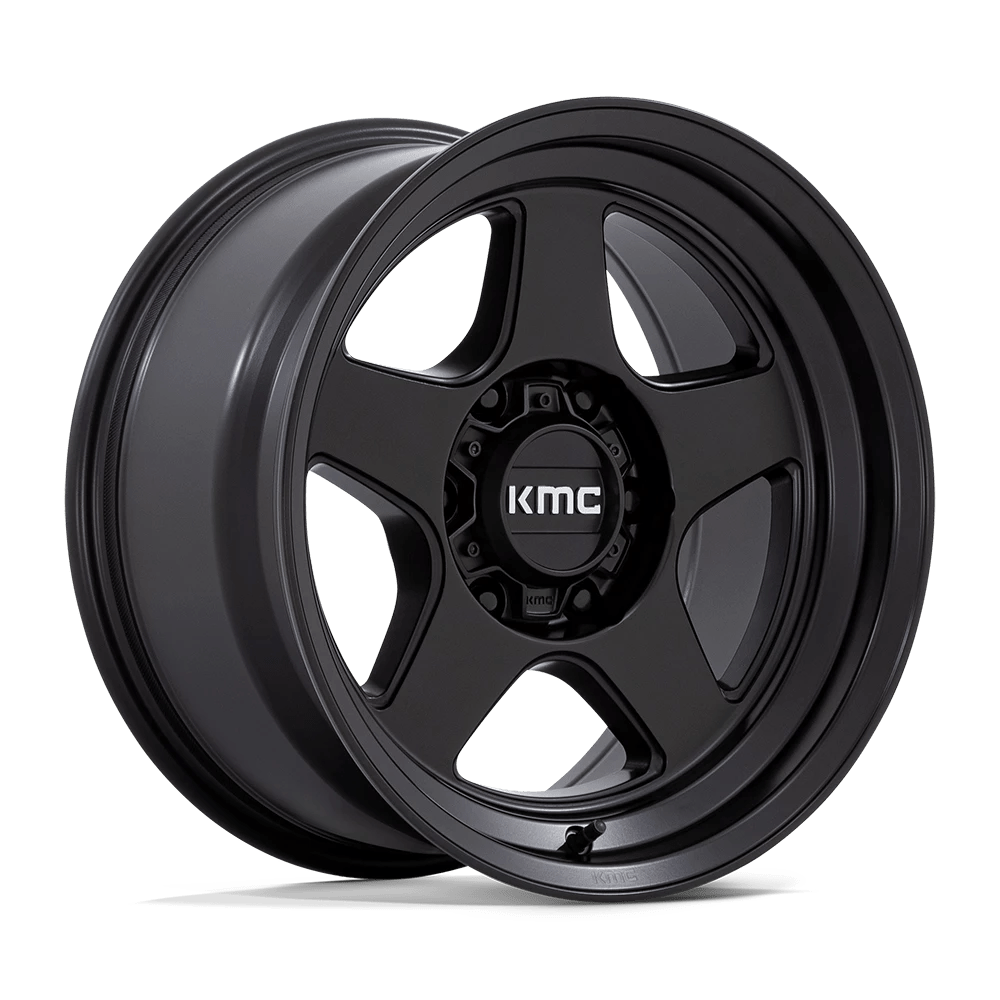 KMC Wheels Lobo KM728 Matte Black 17x8.5 -10mm Offset 6x120